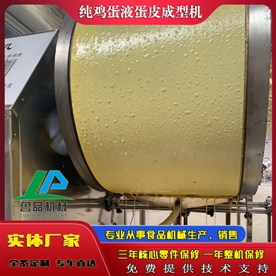 純雞蛋液蛋皮成型機實驗